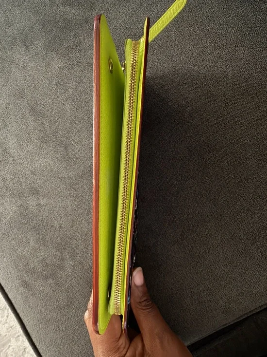 Louis Vuitton Black/Green Multicolor Mirakami Monogram Isolite Wallet w COA - Picture 5 of 9
